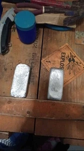 Aluminum Ingot for casting 2 lbs .99 pure aluminum cast from soda cans